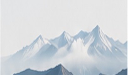 Minimalist mountain landscape
